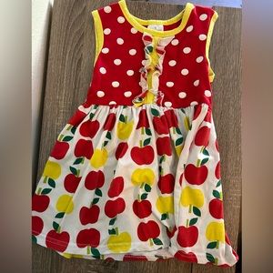 Cute Little Girl’s Apple Dress
